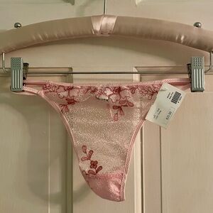 NuBra Elegant Pink Lace Thong